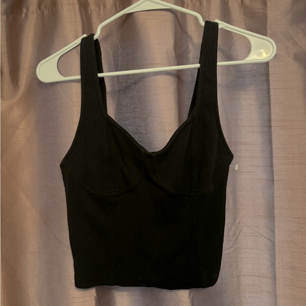 Crop Top American Eagle Black: Great for Layering or Partying! White Available